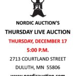 Nordic's Thursday LIVE Auction (Dec. 17) @Nordic @ Nordic Auction