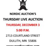 Nordic's Thursday LIVE Auction (Dec. 3) @Nordic @ Nordic Auction