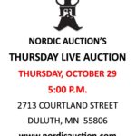 Nordic's Thursday LIVE Auction (Oct. 29) @Nordic @ Nordic Auction